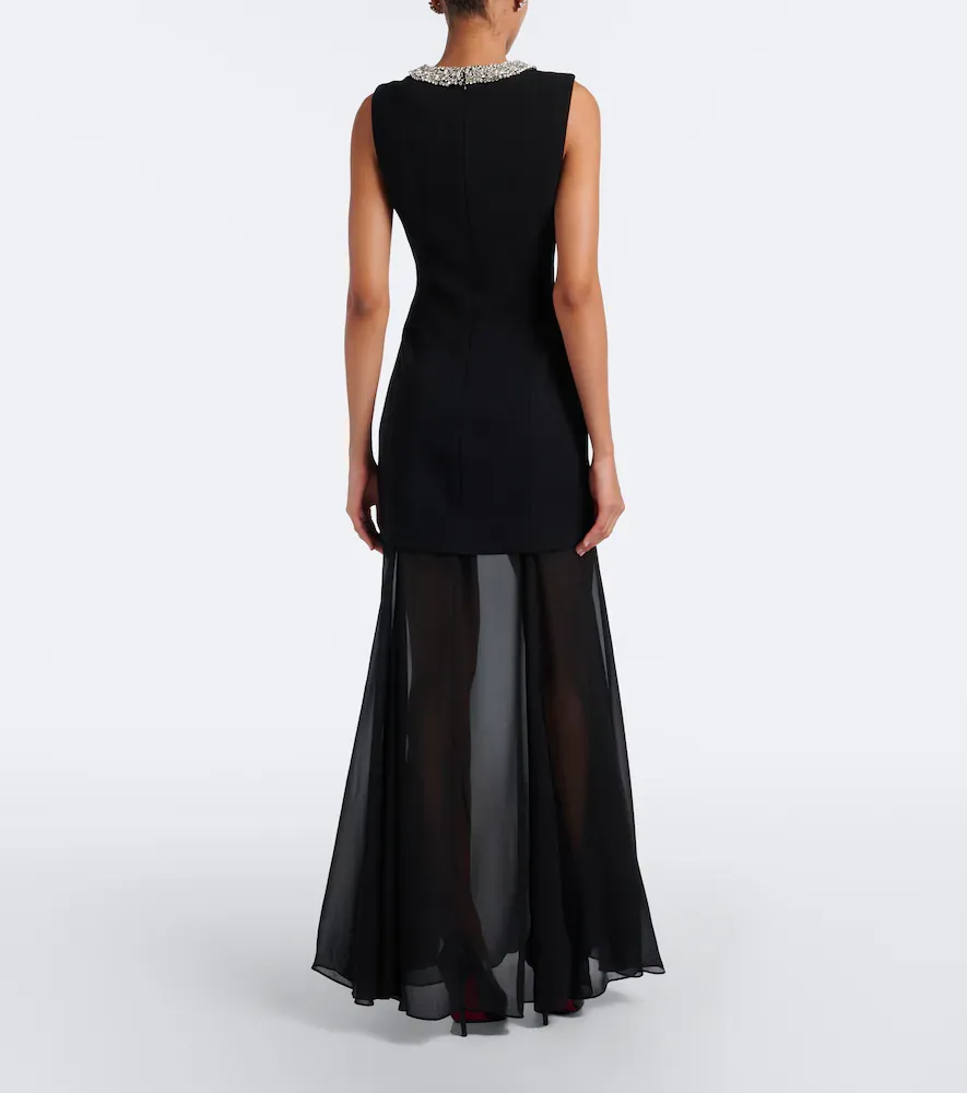 Veronica Beard Luminara embellished chiffon maxi dress | Thumbnail 5 Veronica Beard Luminara embellished chiffon maxi dress | Thumbnail 5