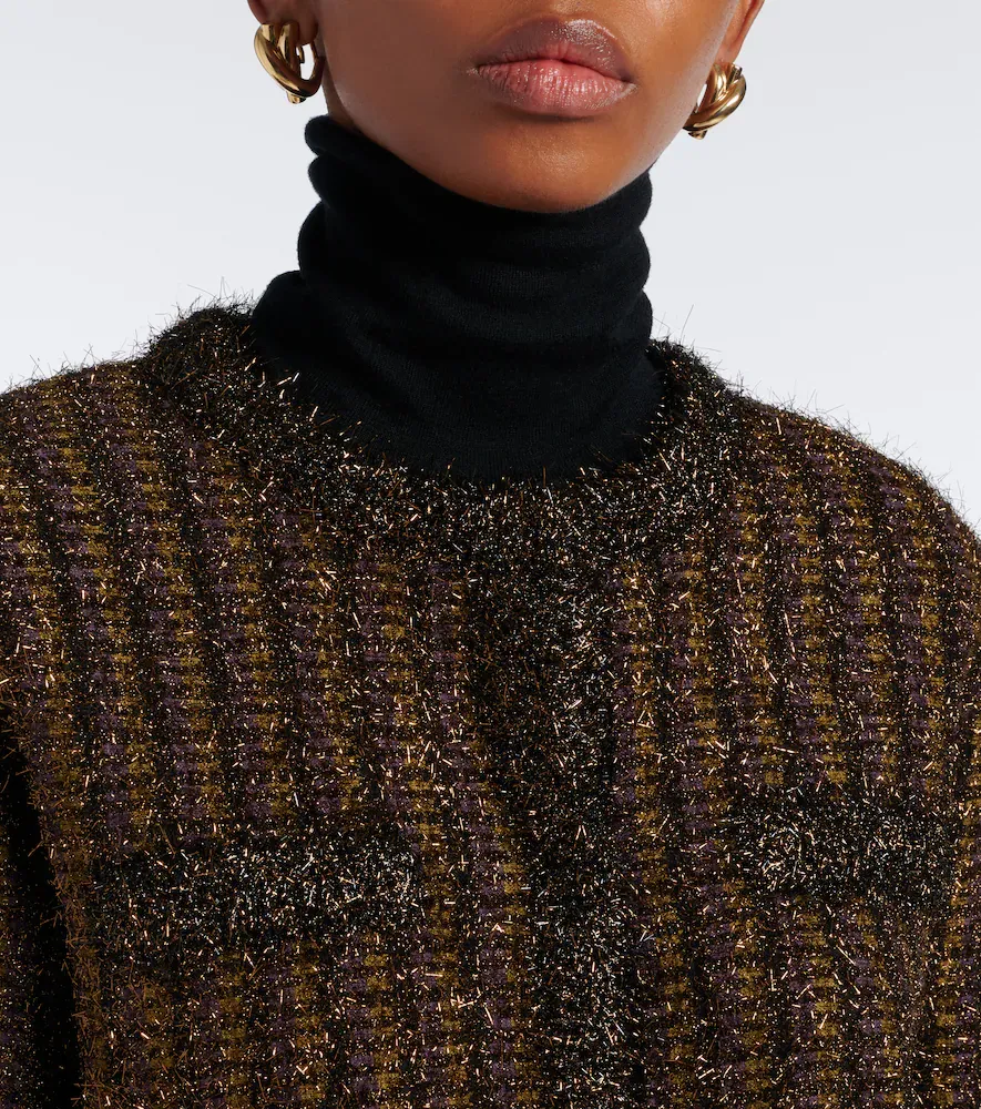 Veronica Beard Keziah cropped knitted jacket | Thumbnail 6