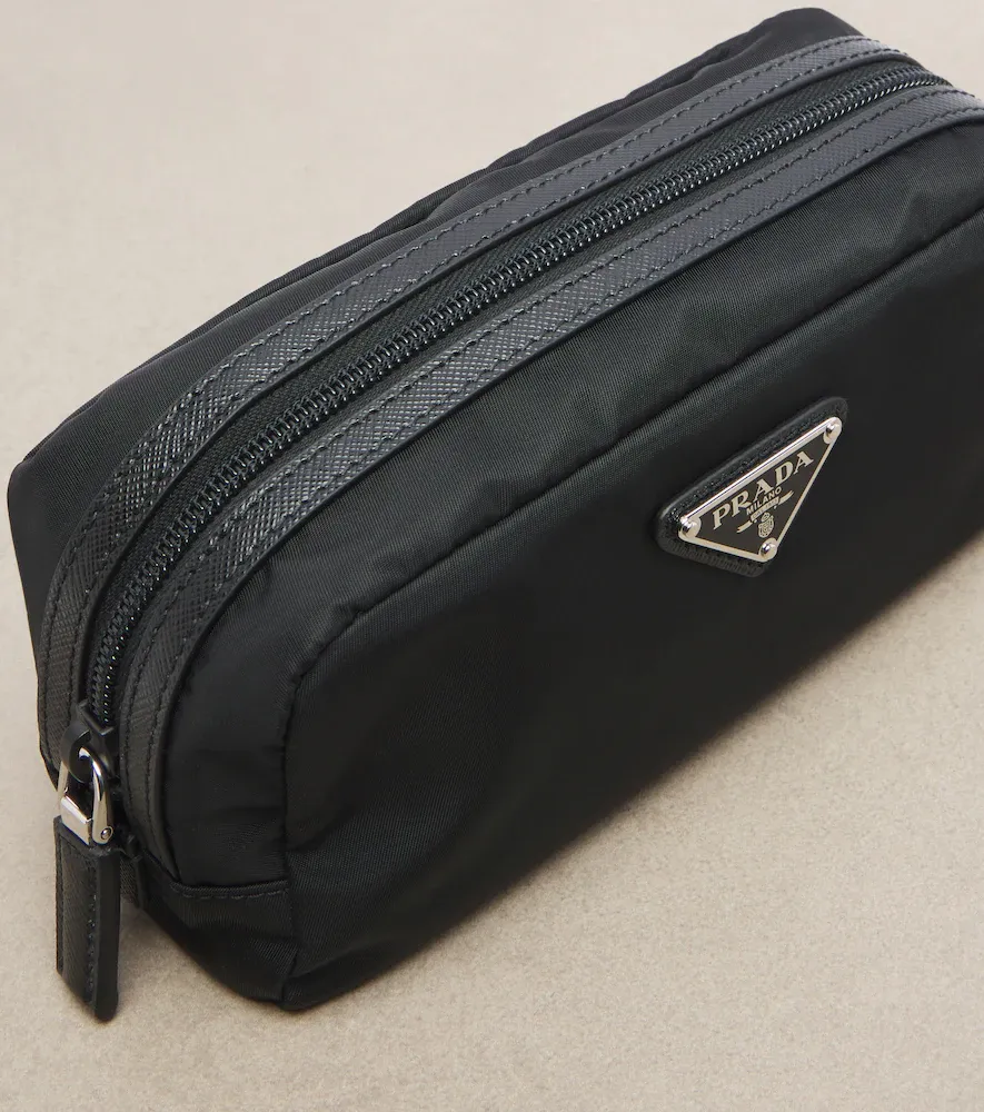 Prada Leather-trimmed Re-Nylon makeup bag | Thumbnail 3