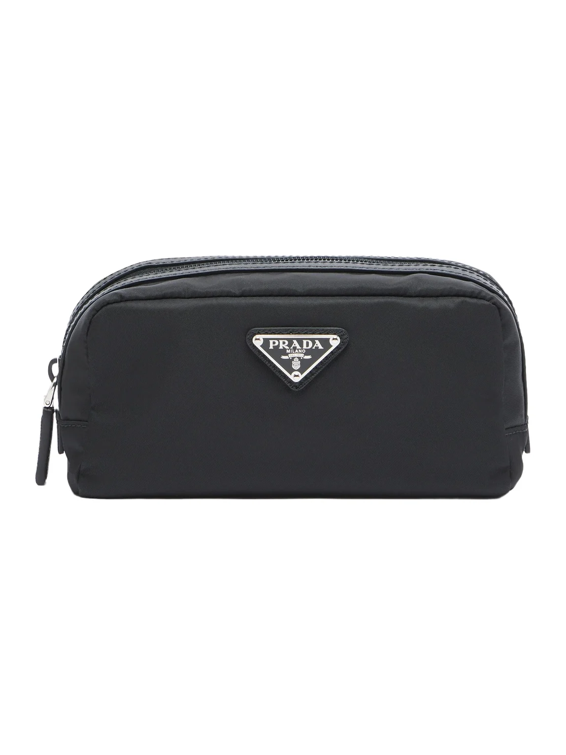 Prada Leather-trimmed Re-Nylon makeup bag