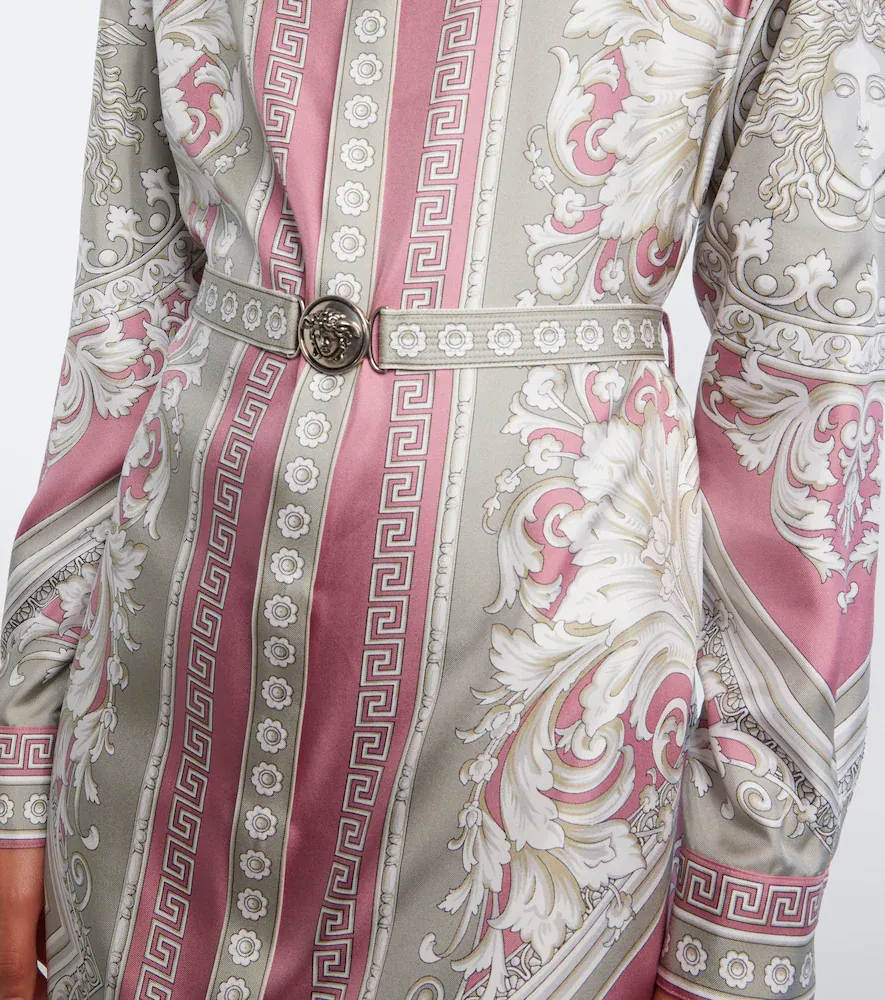 Versace Medusa printed silk twill shirt dress | Thumbnail 2