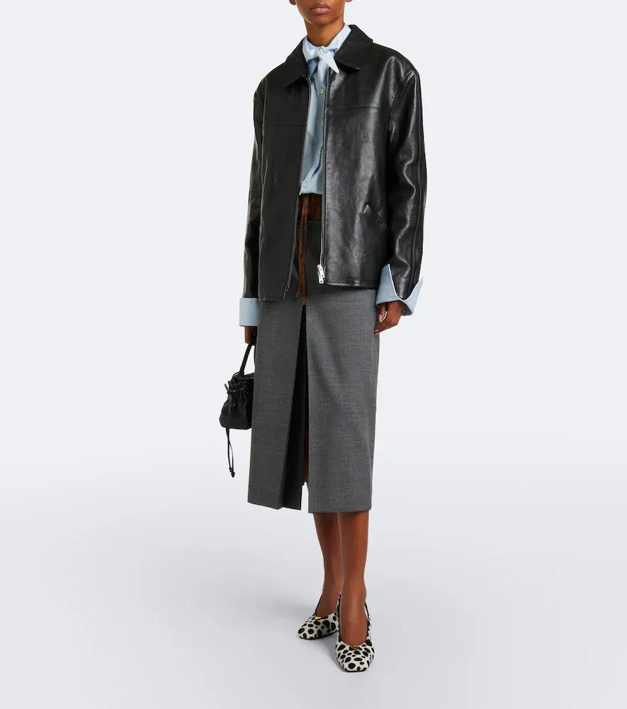 Prada Cow-print calf hair slingback pumps | Thumbnail 6 Prada Cow-print calf hair slingback pumps | Thumbnail 6