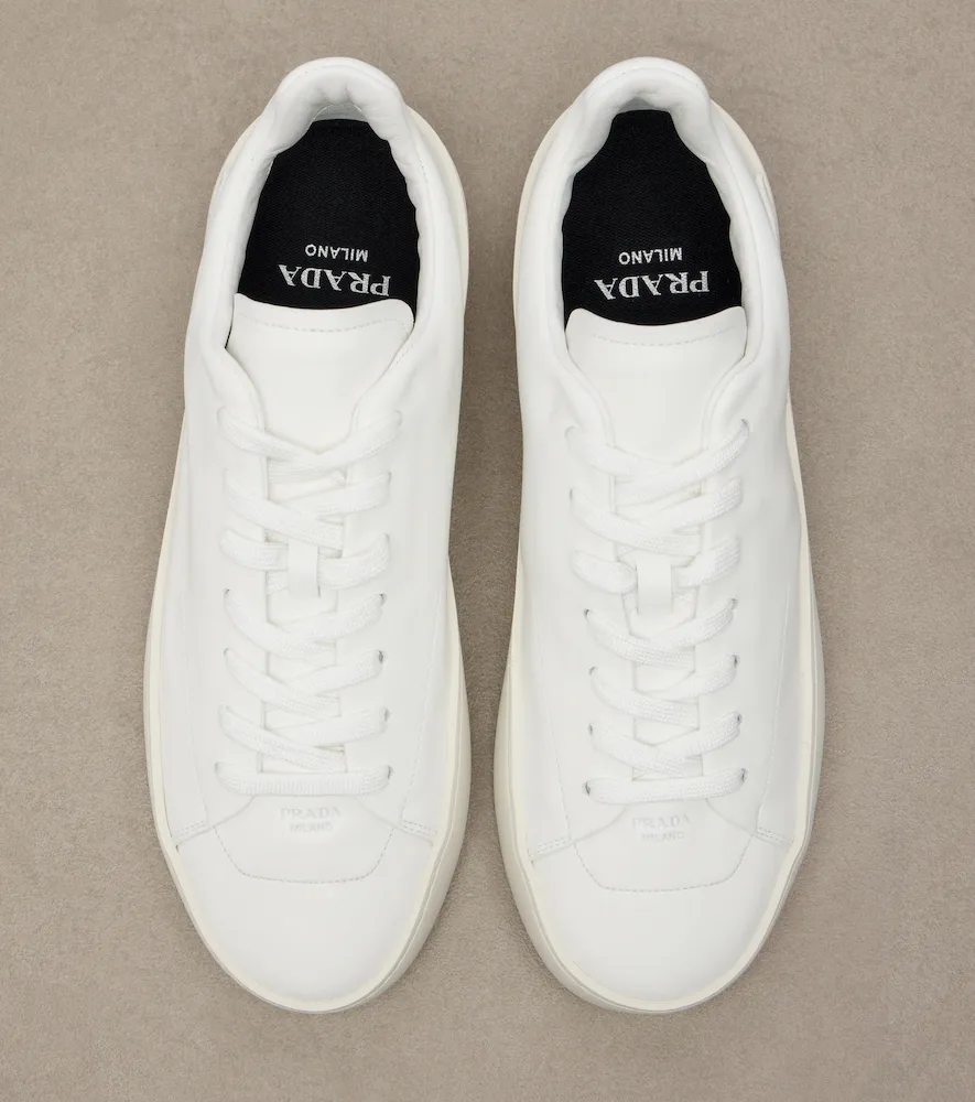 Prada Court leather sneakers | Thumbnail 3 Prada Court leather sneakers | Thumbnail 3