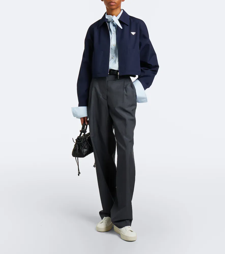 Prada Court leather sneakers | Thumbnail 5 Prada Court leather sneakers | Thumbnail 5