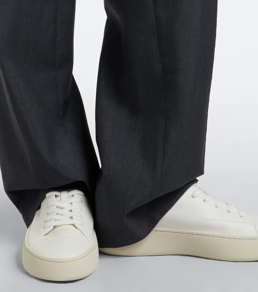 Prada Court leather sneakers | Thumbnail 6 Prada Court leather sneakers | Thumbnail 6