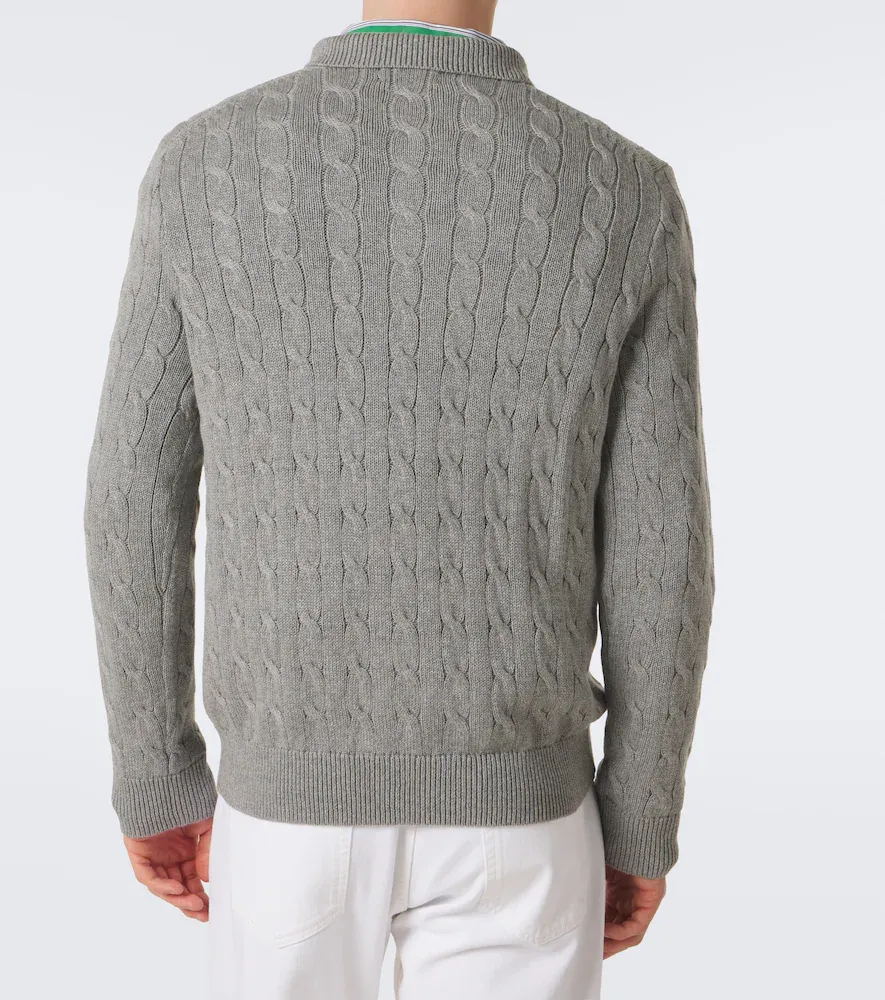 Polo Ralph Lauren Cable-knit cotton polo sweater | Thumbnail 5 Polo Ralph Lauren Cable-knit cotton polo sweater | Thumbnail 5