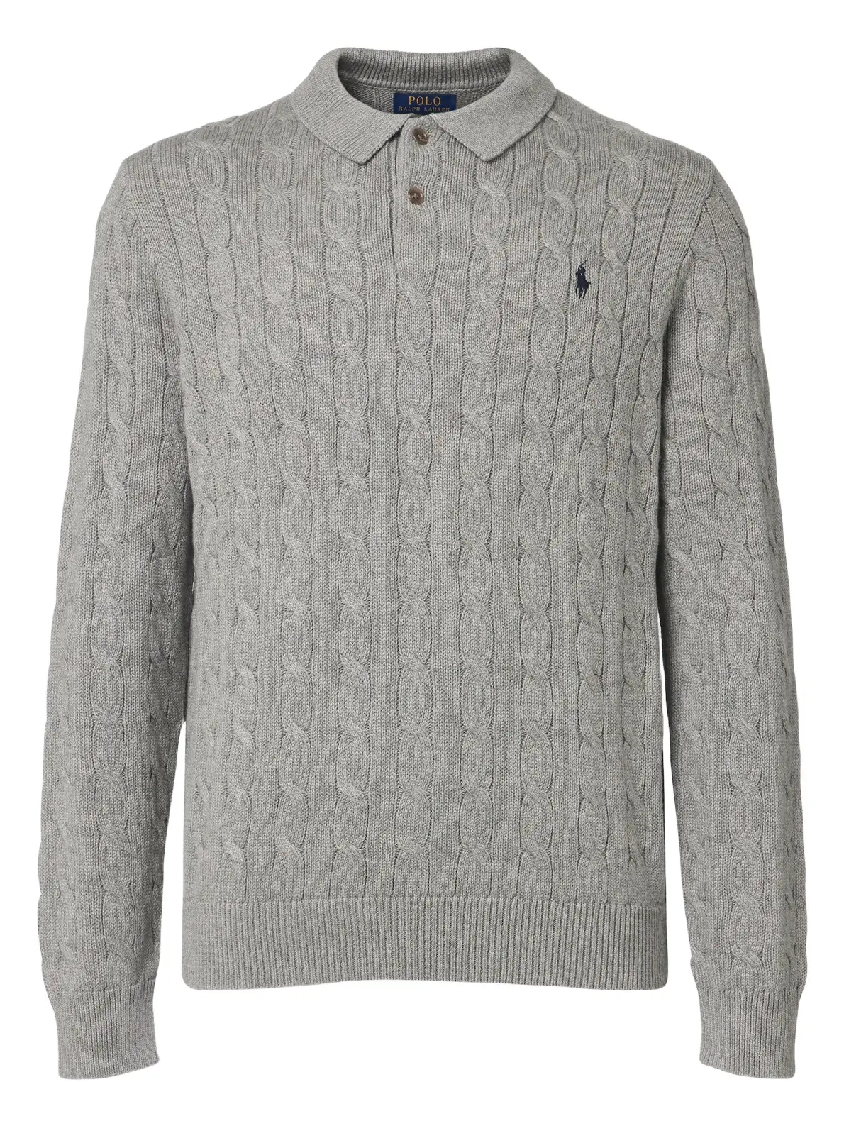 Polo Ralph Lauren Cable-knit cotton polo sweater