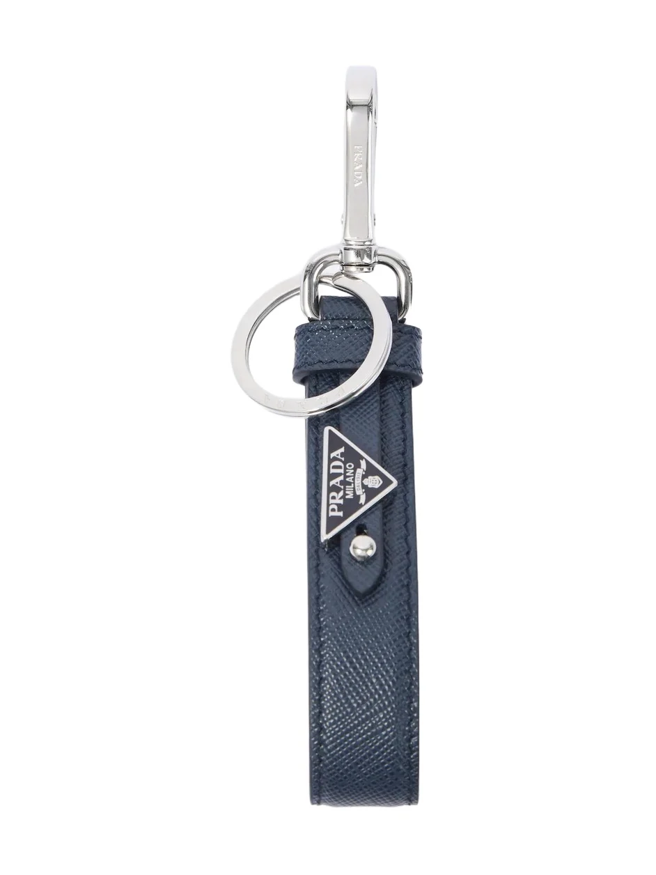Prada Saffiano leather keychain