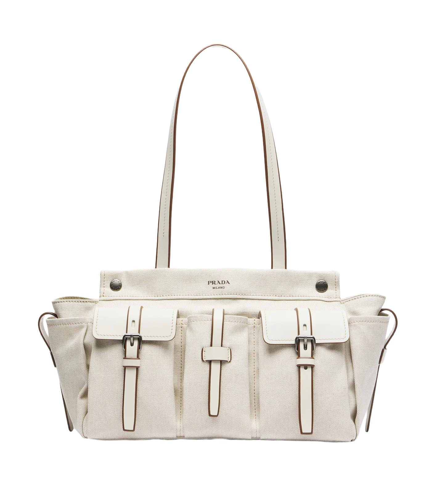 Prada Route Large canvas tote bag