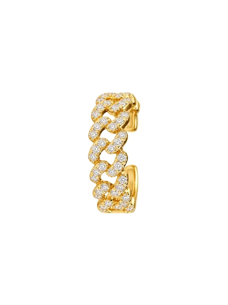 0.20ct Diamond 18K Gold Chain Ear Cuff 0.20ct Diamond 18K Gold Chain Ear Cuff