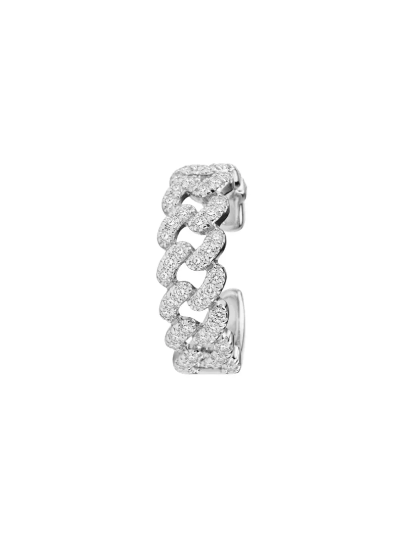 Wish Fine Jewelry 0.20ct Diamond 18K Gold Chain Ear Cuff