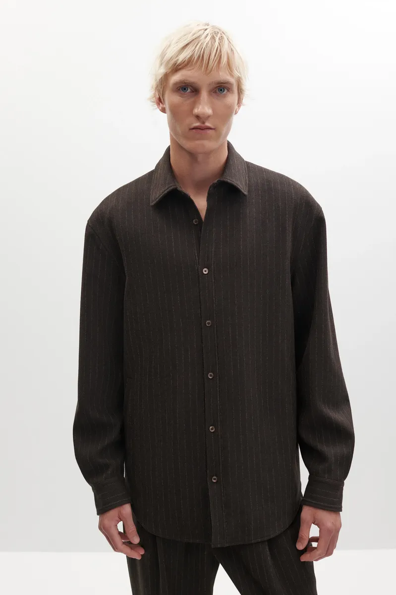 Simkhai Everett Pinstripe Overshirt | Thumbnail 3 Simkhai Everett Pinstripe Overshirt | Thumbnail 3