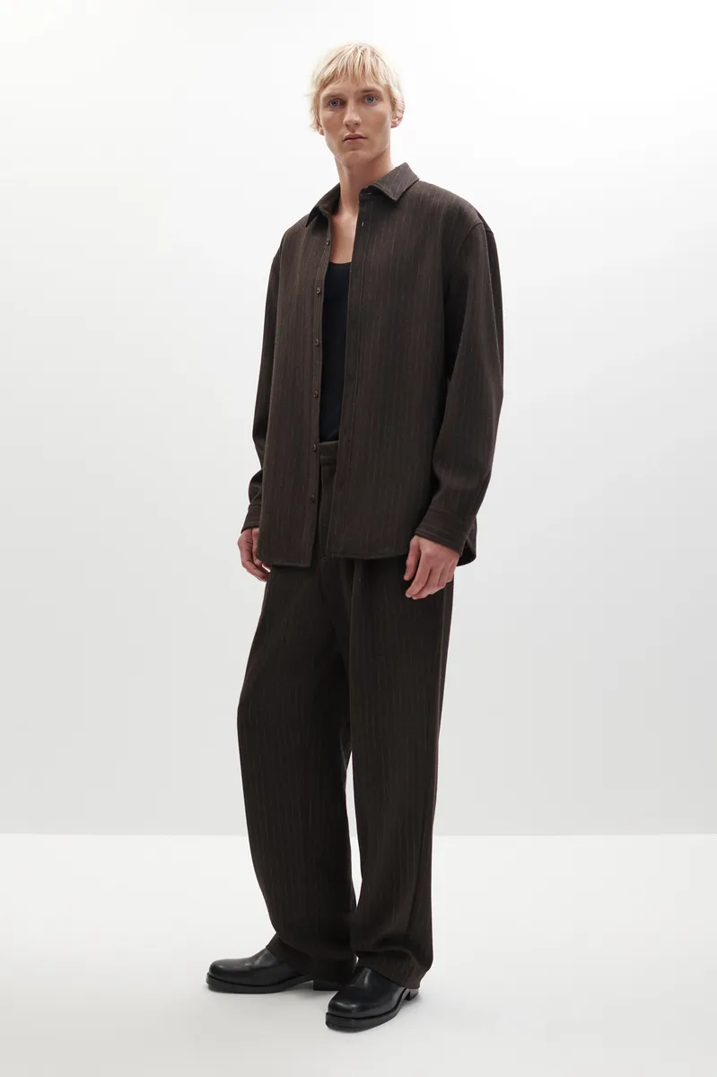 Simkhai Everett Pinstripe Overshirt | Thumbnail 4 Simkhai Everett Pinstripe Overshirt | Thumbnail 4