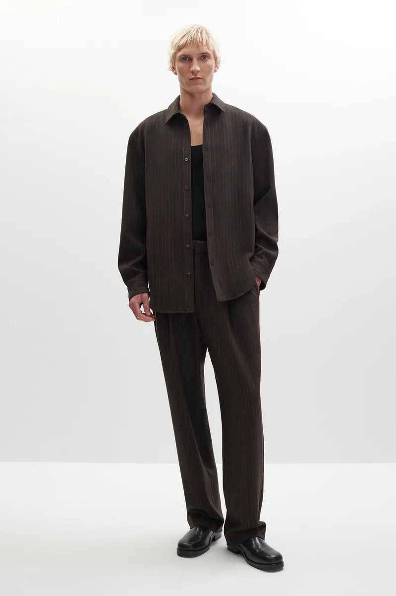 Simkhai Julian Pleated Pinstripe Trouser | Thumbnail 2