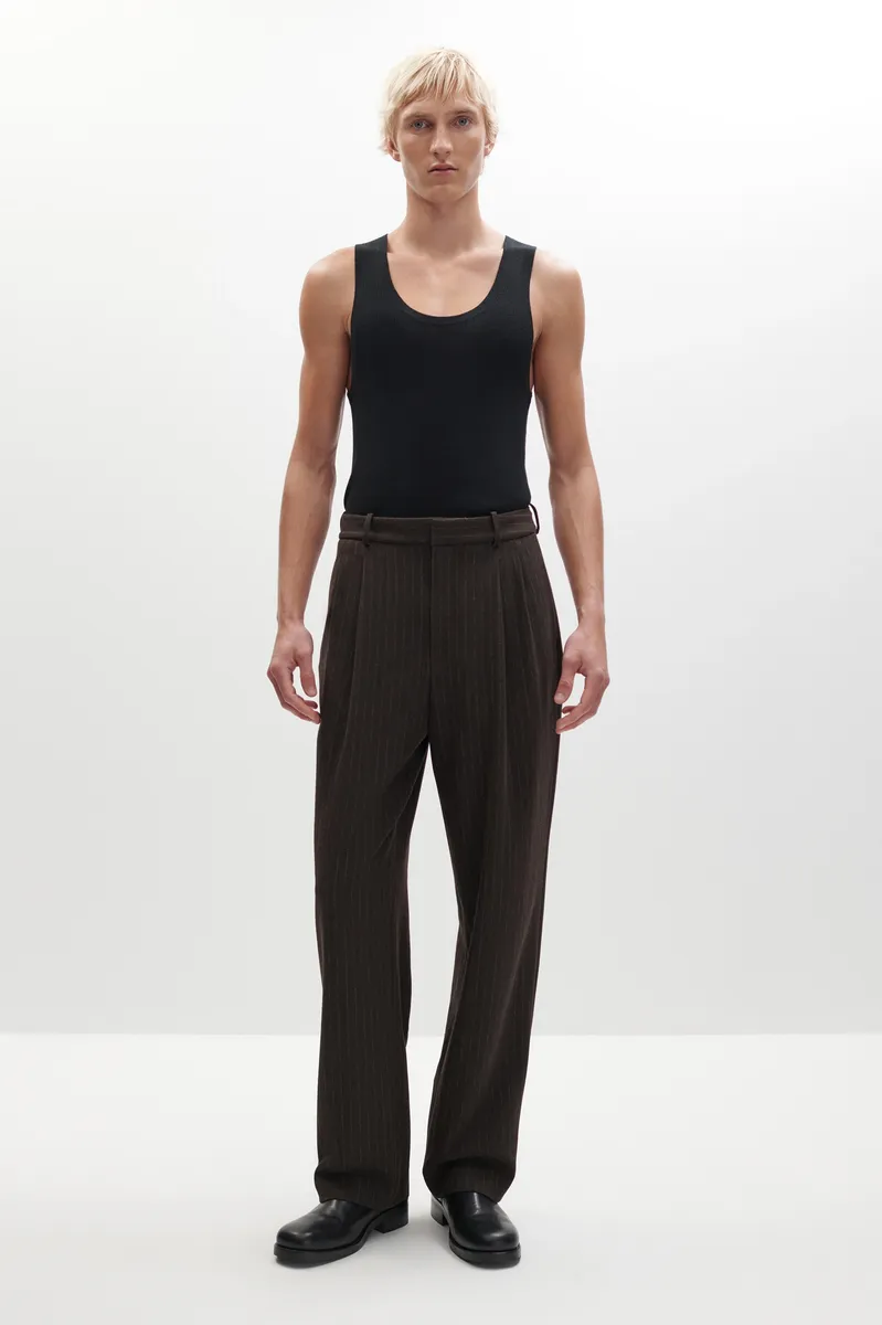 Simkhai Julian Pleated Pinstripe Trouser | Thumbnail 3