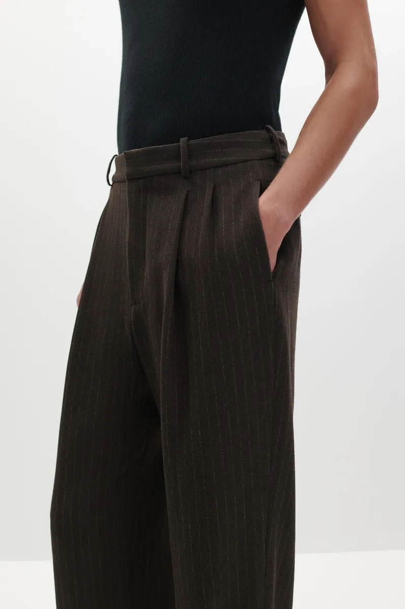 Simkhai Julian Pleated Pinstripe Trouser | Thumbnail 4