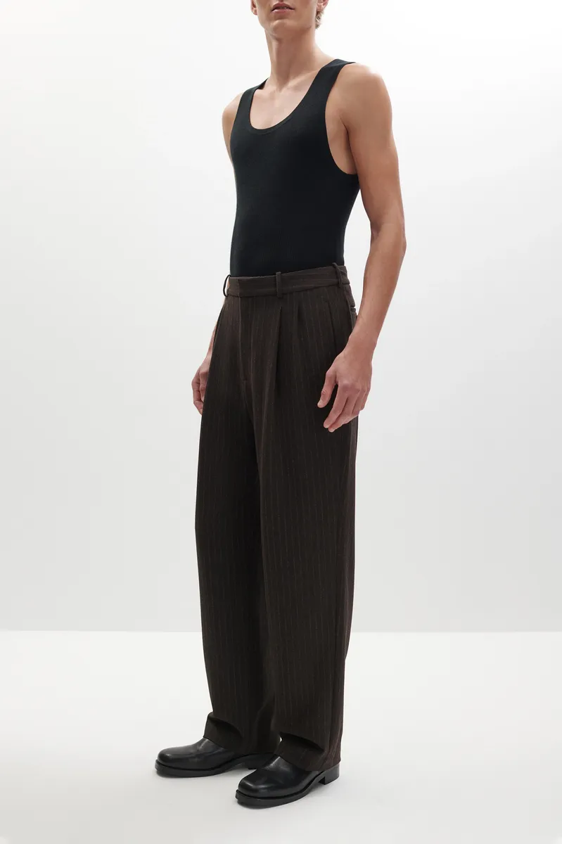 Simkhai Julian Pleated Pinstripe Trouser | Thumbnail 5