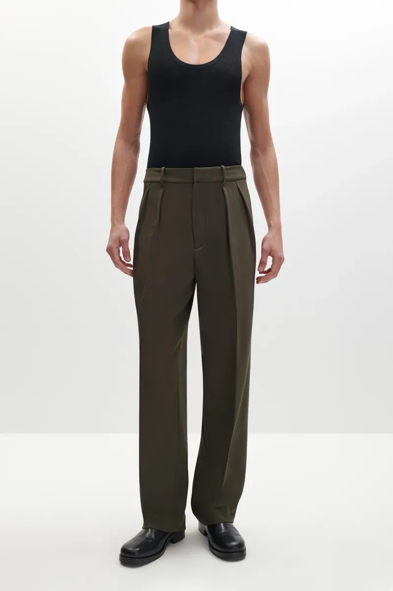 Simkhai Julian Pleated Twill Trouser | Thumbnail 4 Simkhai Julian Pleated Twill Trouser | Thumbnail 4