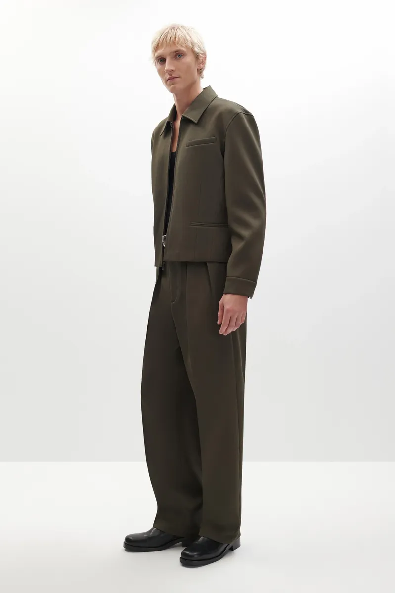 Simkhai Julian Pleated Twill Trouser | Thumbnail 5 Simkhai Julian Pleated Twill Trouser | Thumbnail 5