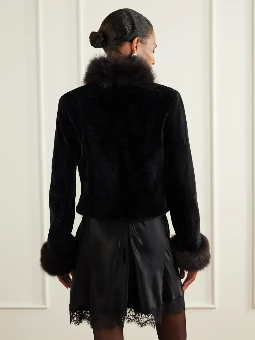 Nour Hammour Sofie Shearling Jacket | Thumbnail 3 Nour Hammour Sofie Shearling Jacket | Thumbnail 3
