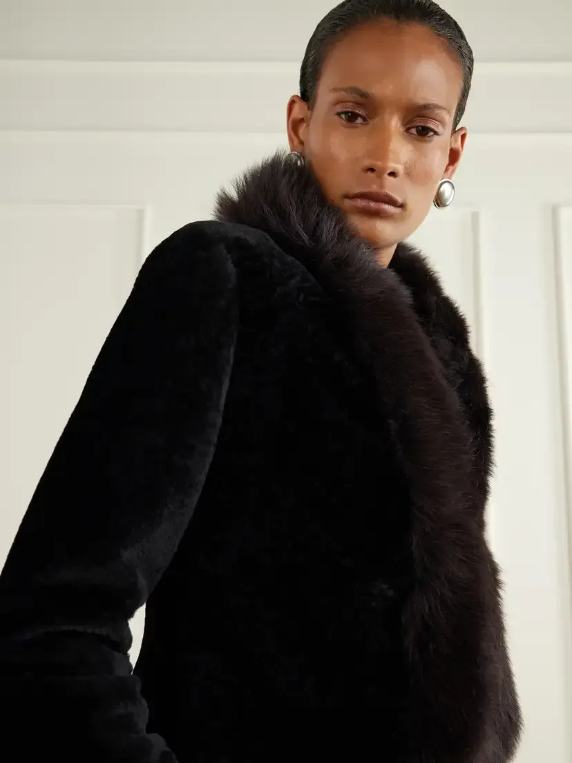 Nour Hammour Sofie Shearling Jacket | Thumbnail 4 Nour Hammour Sofie Shearling Jacket | Thumbnail 4