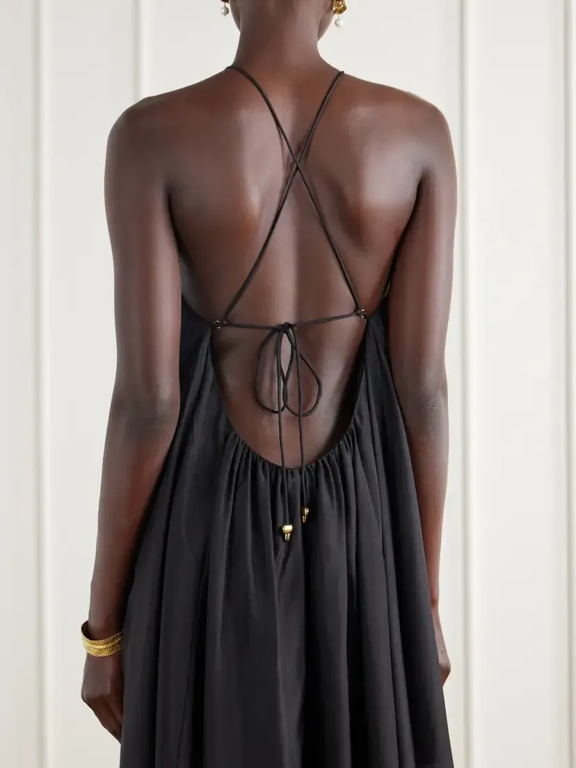 Zimmermann Fairlight Bead-embellished Gathered Silk-satin Maxi Dress | Thumbnail 5 Zimmermann Fairlight Bead-embellished Gathered Silk-satin Maxi Dress | Thumbnail 5