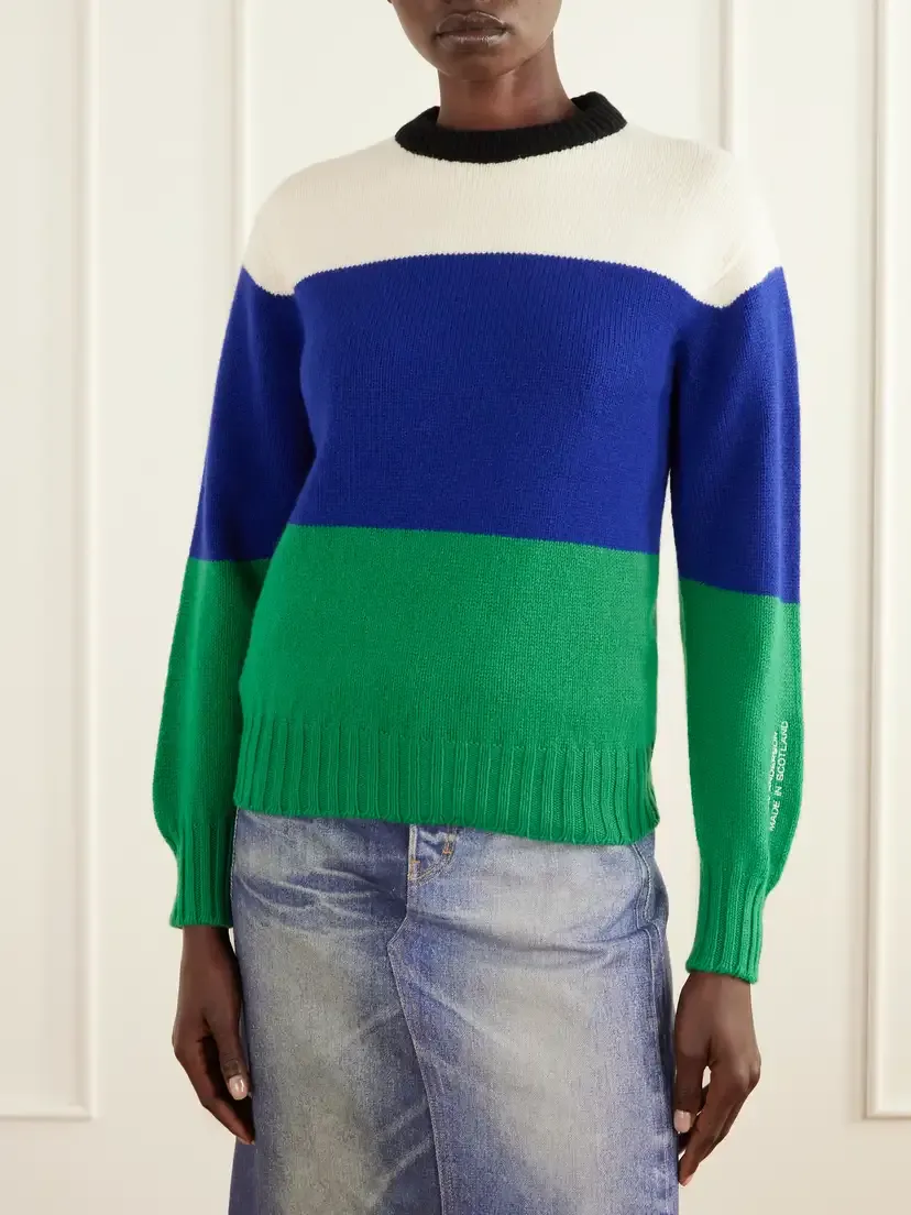 JW Anderson Color-block Intarsia-knit Wool Sweater | Thumbnail 3