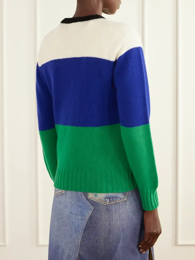 JW Anderson Color-block Intarsia-knit Wool Sweater | Thumbnail 4