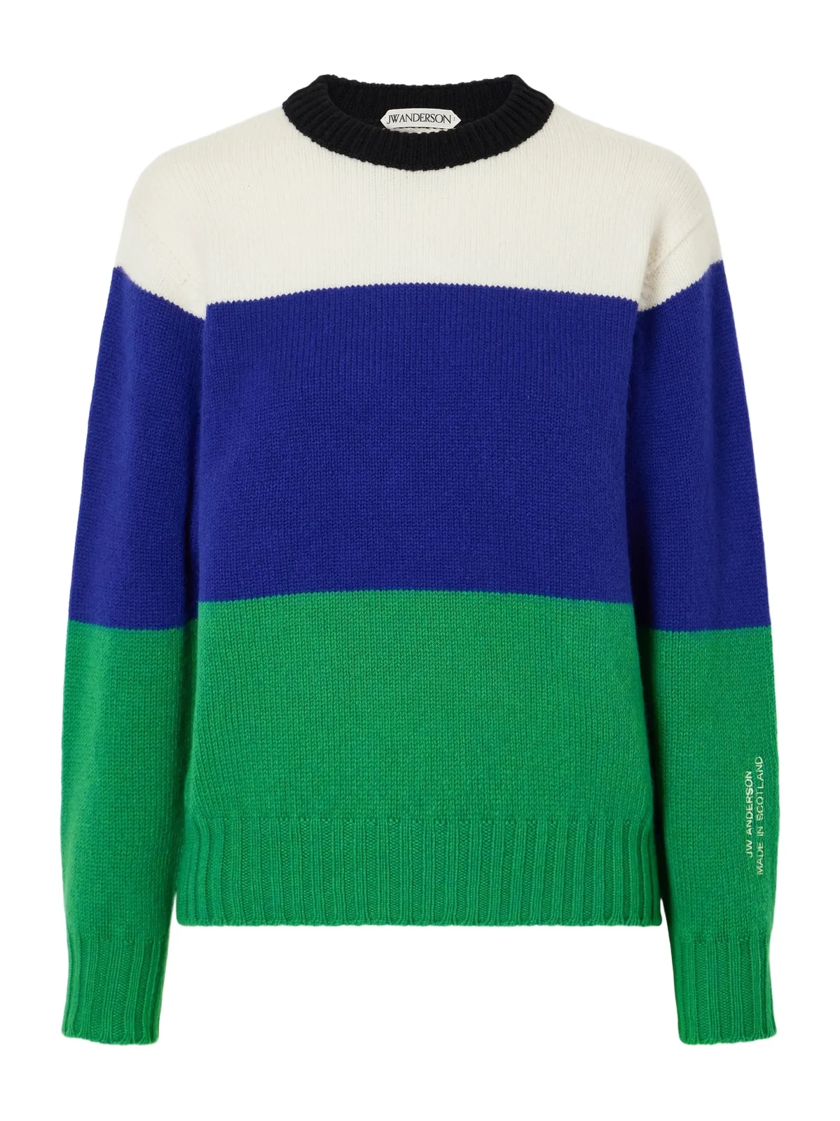 Color-block Intarsia-knit Wool Sweater Color-block Intarsia-knit Wool Sweater