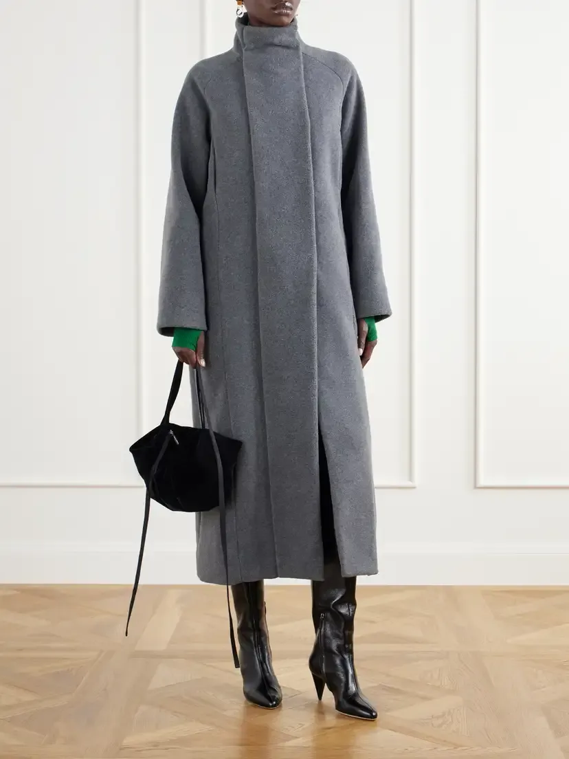COLLEEN ALLEN High-collar Fleece Coat | Thumbnail 2