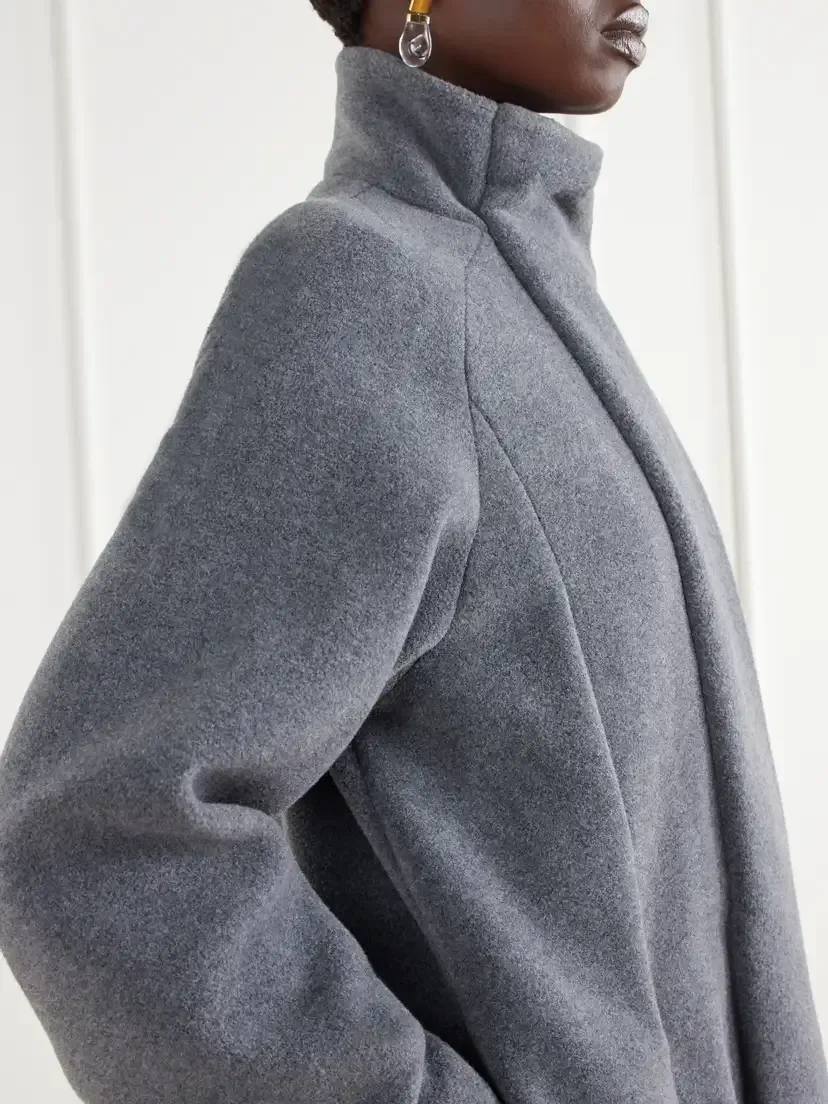 COLLEEN ALLEN High-collar Fleece Coat | Thumbnail 4