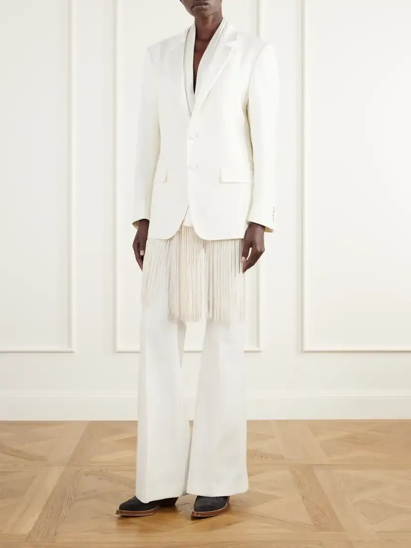 Gabriela Hearst Rhein Paneled Cotton And Linen-blend Woven Flared Pants | Thumbnail 2 Gabriela Hearst Rhein Paneled Cotton And Linen-blend Woven Flared Pants | Thumbnail 2