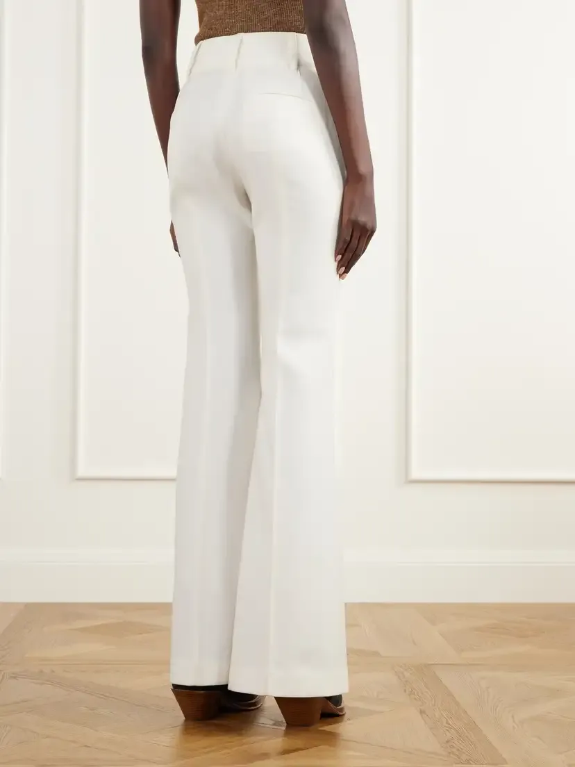 Gabriela Hearst Rhein Paneled Cotton And Linen-blend Woven Flared Pants | Thumbnail 4 Gabriela Hearst Rhein Paneled Cotton And Linen-blend Woven Flared Pants | Thumbnail 4