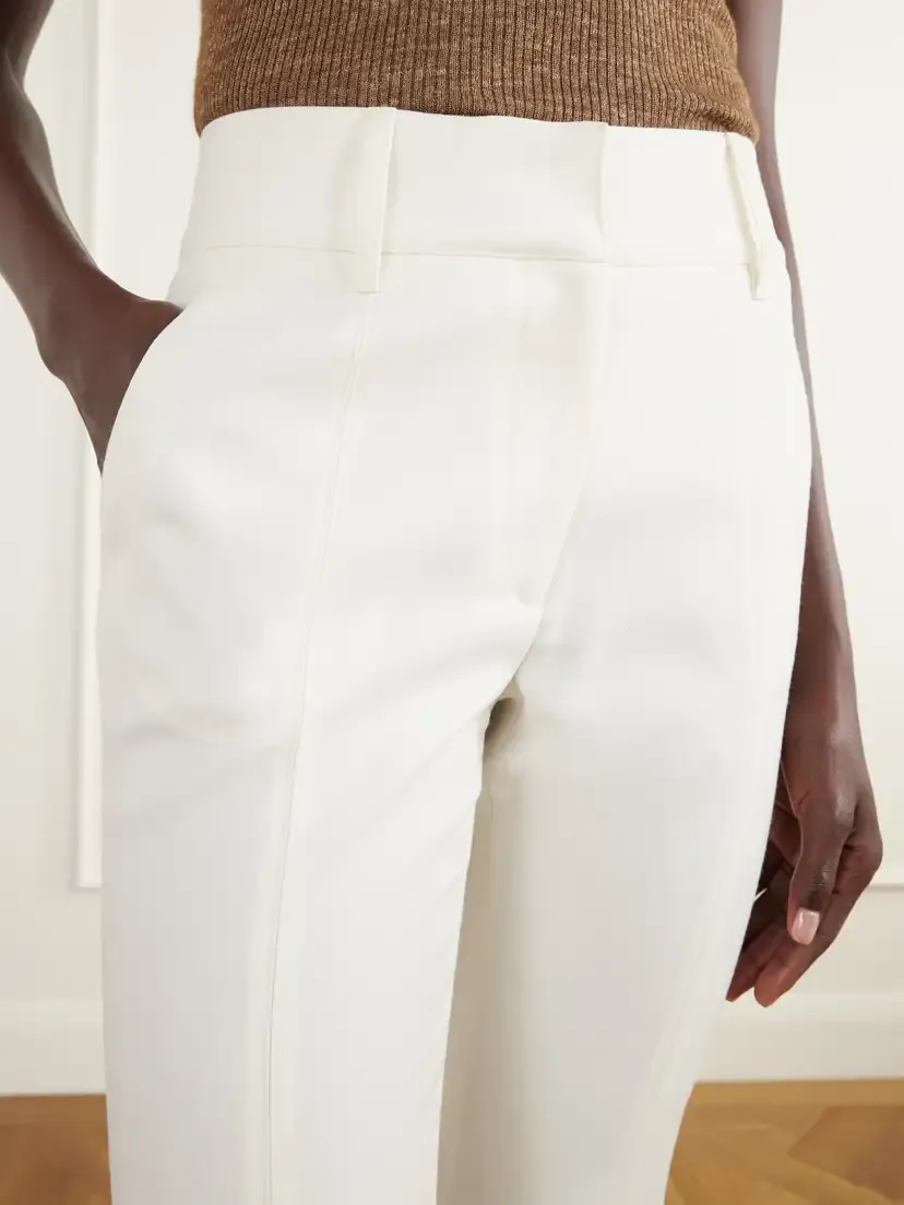 Gabriela Hearst Rhein Paneled Cotton And Linen-blend Woven Flared Pants | Thumbnail 5 Gabriela Hearst Rhein Paneled Cotton And Linen-blend Woven Flared Pants | Thumbnail 5