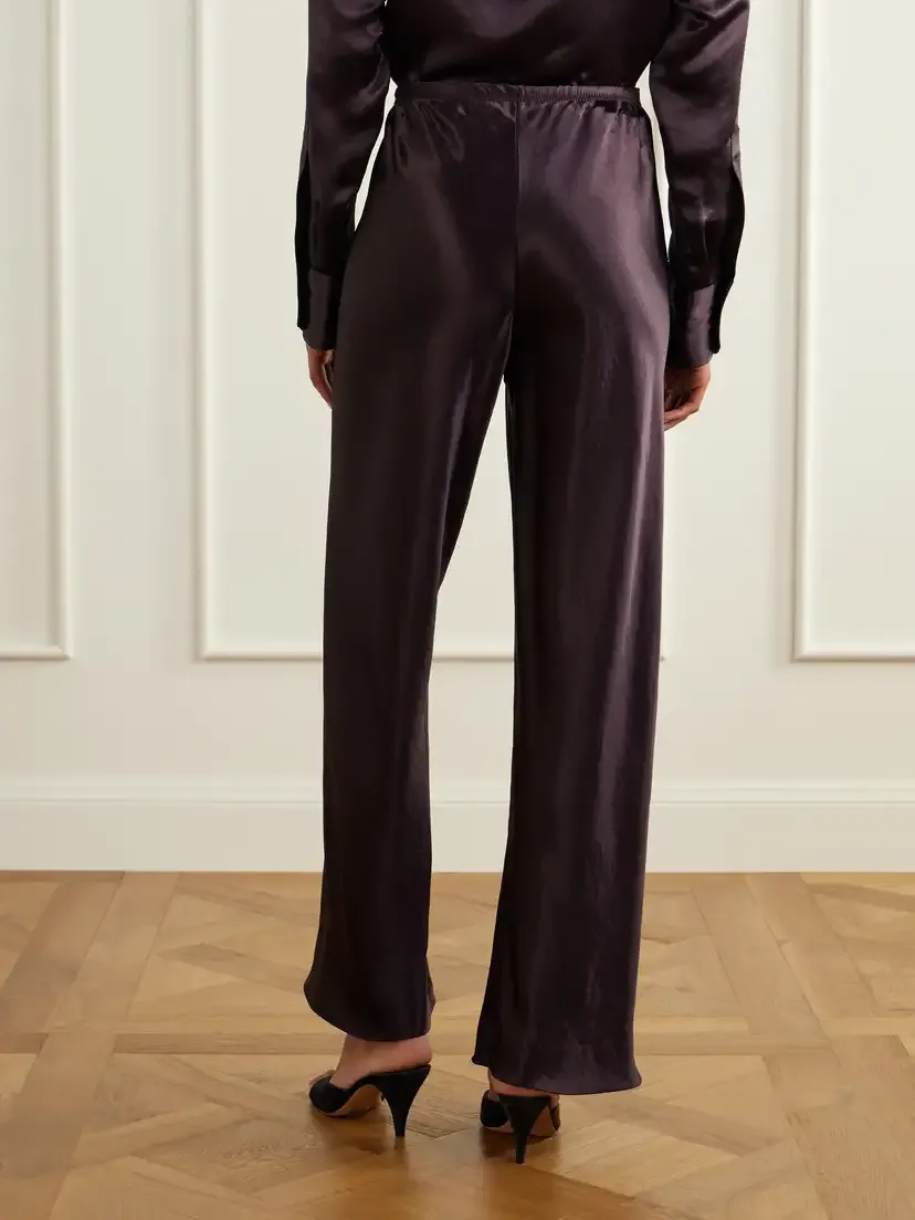 Maria McManus Satin Straight-leg Pants | Thumbnail 4 Maria McManus Satin Straight-leg Pants | Thumbnail 4