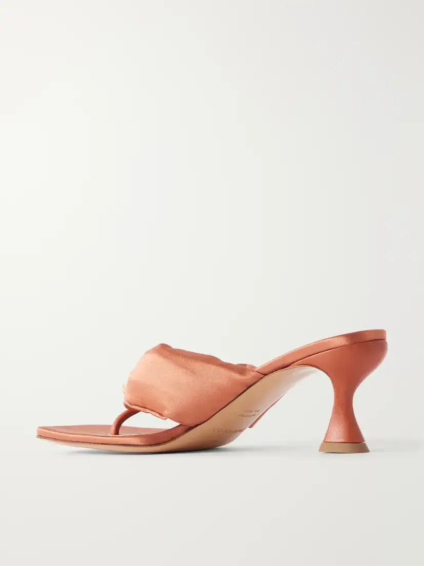 Zimmermann Idle 65 Embellished Pleated Satin Sandals | Thumbnail 3