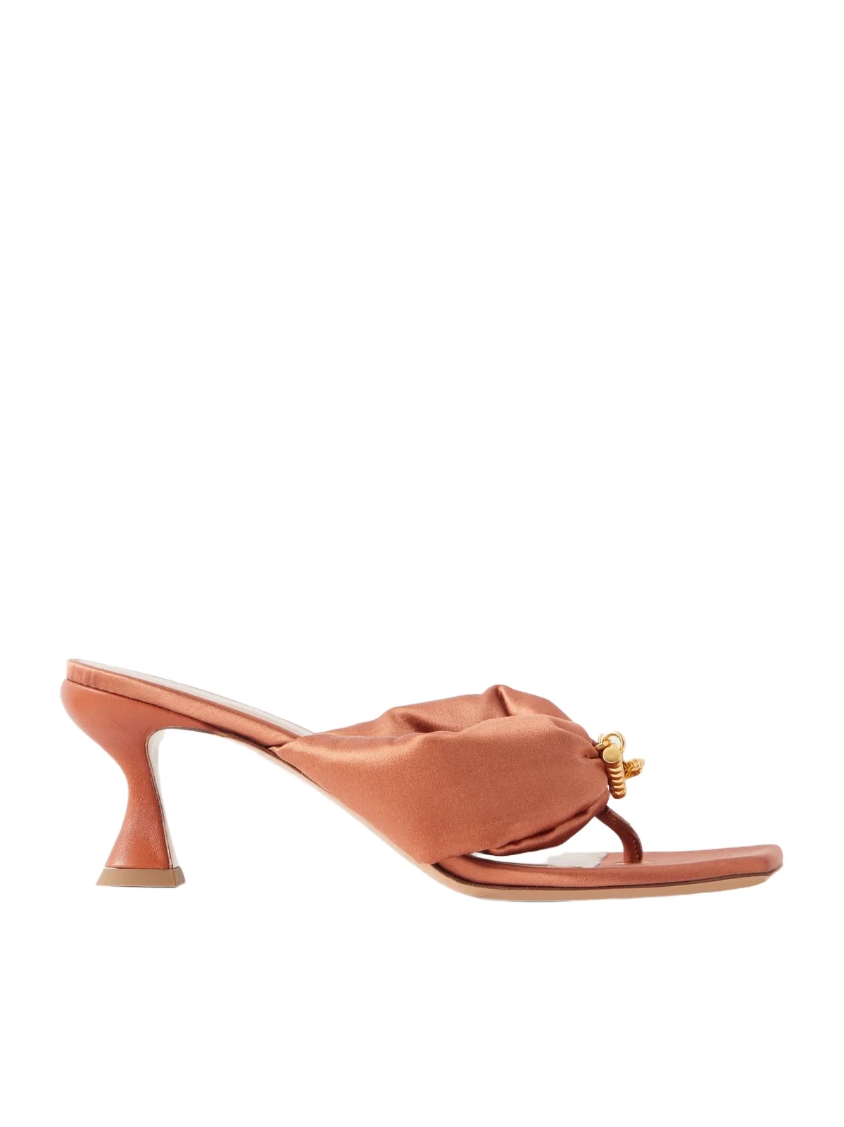 Zimmermann Idle 65 Embellished Pleated Satin Sandals