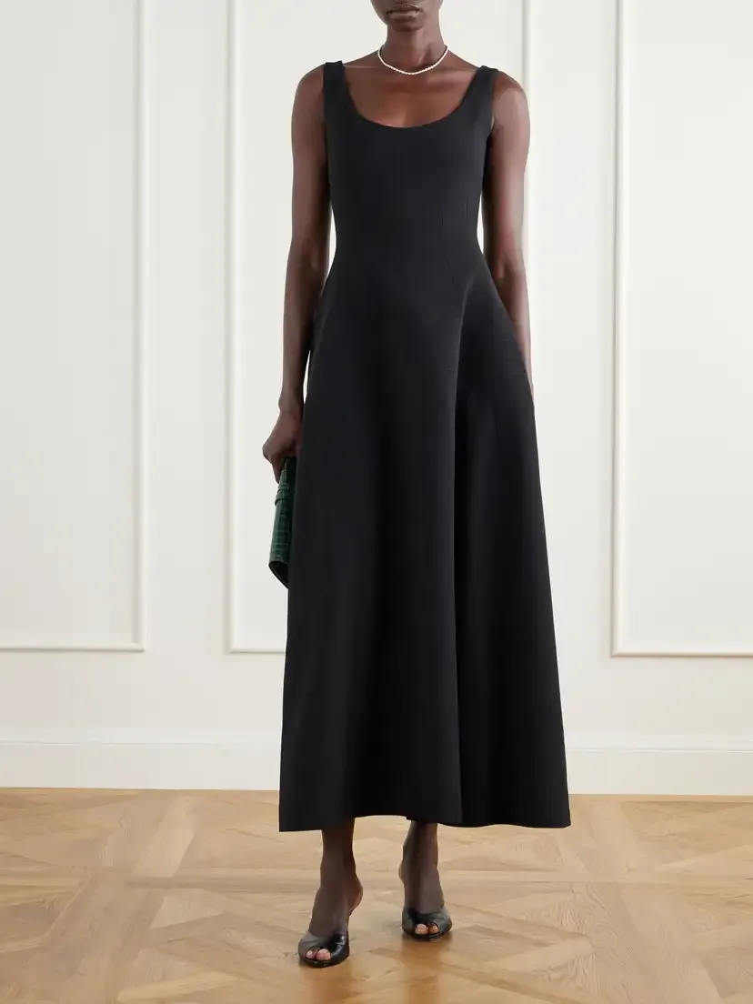 FFORME Alodia Paneled Crepe Midi Dress | Thumbnail 2 FFORME Alodia Paneled Crepe Midi Dress | Thumbnail 2