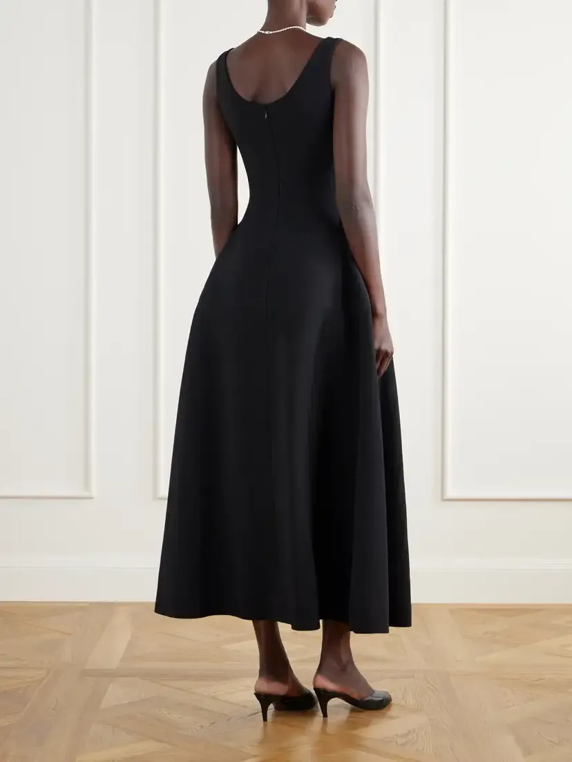 FFORME Alodia Paneled Crepe Midi Dress | Thumbnail 3 FFORME Alodia Paneled Crepe Midi Dress | Thumbnail 3