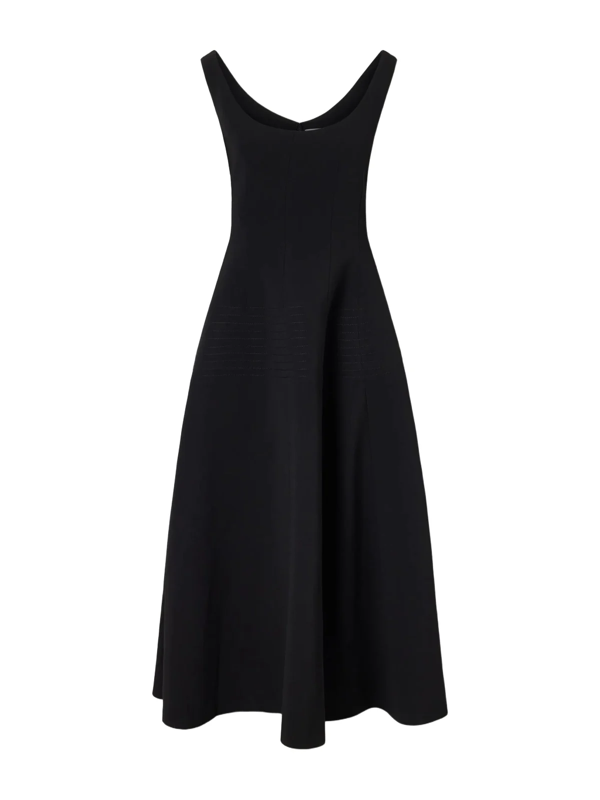 Alodia Paneled Crepe Midi Dress Alodia Paneled Crepe Midi Dress