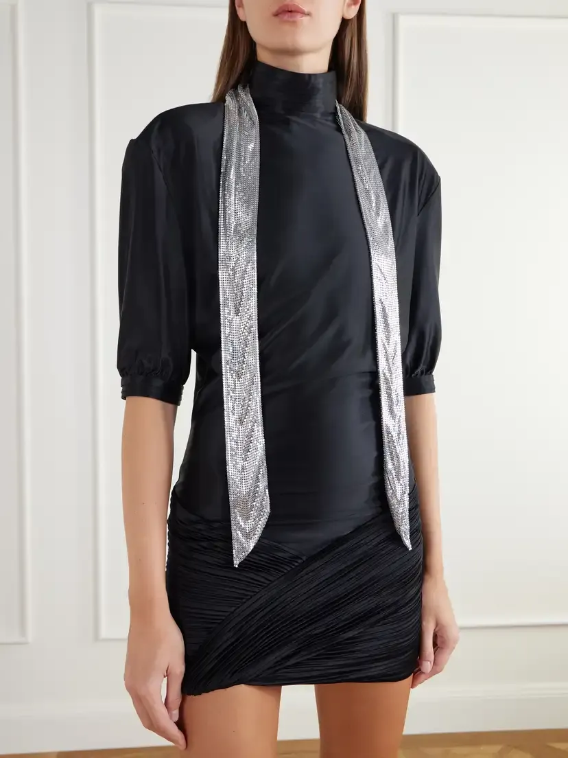 Rabanne Silver-tone Mesh Scarf | Thumbnail 2 Rabanne Silver-tone Mesh Scarf | Thumbnail 2