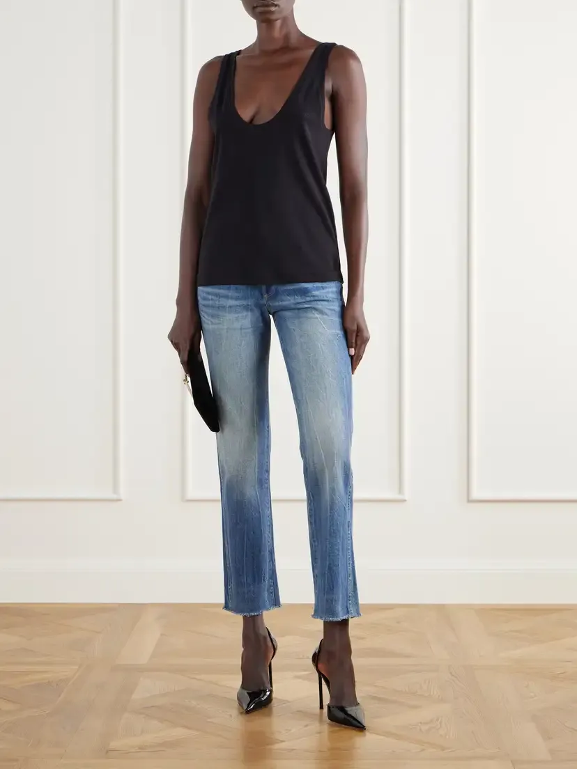 Tom Ford Ribbed Stretch-cotton Jersey Tank | Thumbnail 2 Tom Ford Ribbed Stretch-cotton Jersey Tank | Thumbnail 2