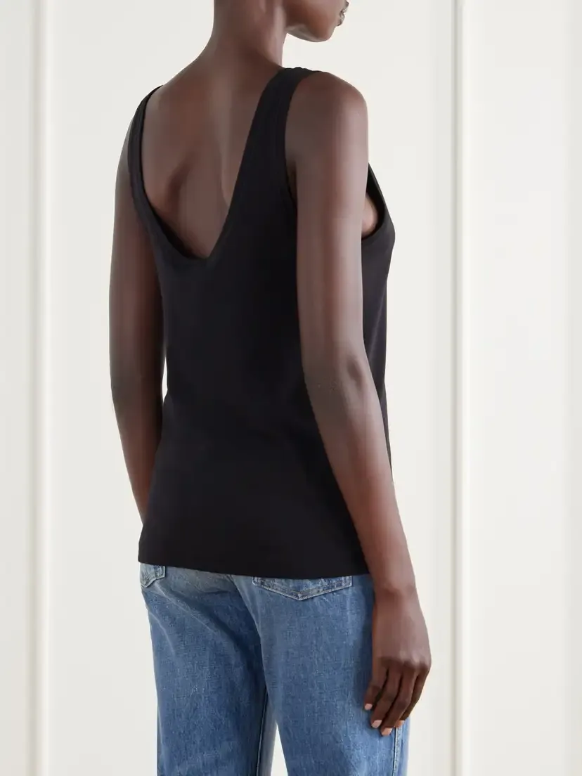 Tom Ford Ribbed Stretch-cotton Jersey Tank | Thumbnail 3 Tom Ford Ribbed Stretch-cotton Jersey Tank | Thumbnail 3