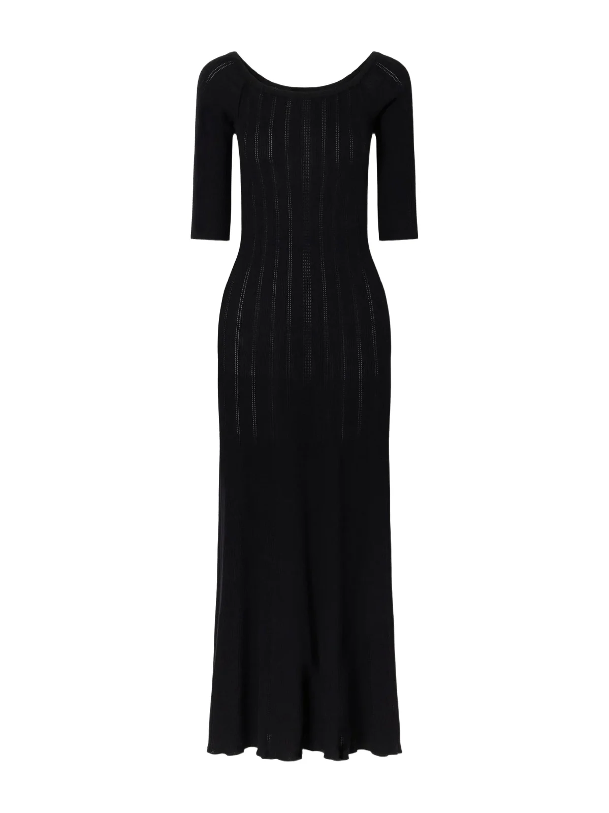 Vivia Ribbed Pointelle-knit Wool Midi Dress Vivia Ribbed Pointelle-knit Wool Midi Dress