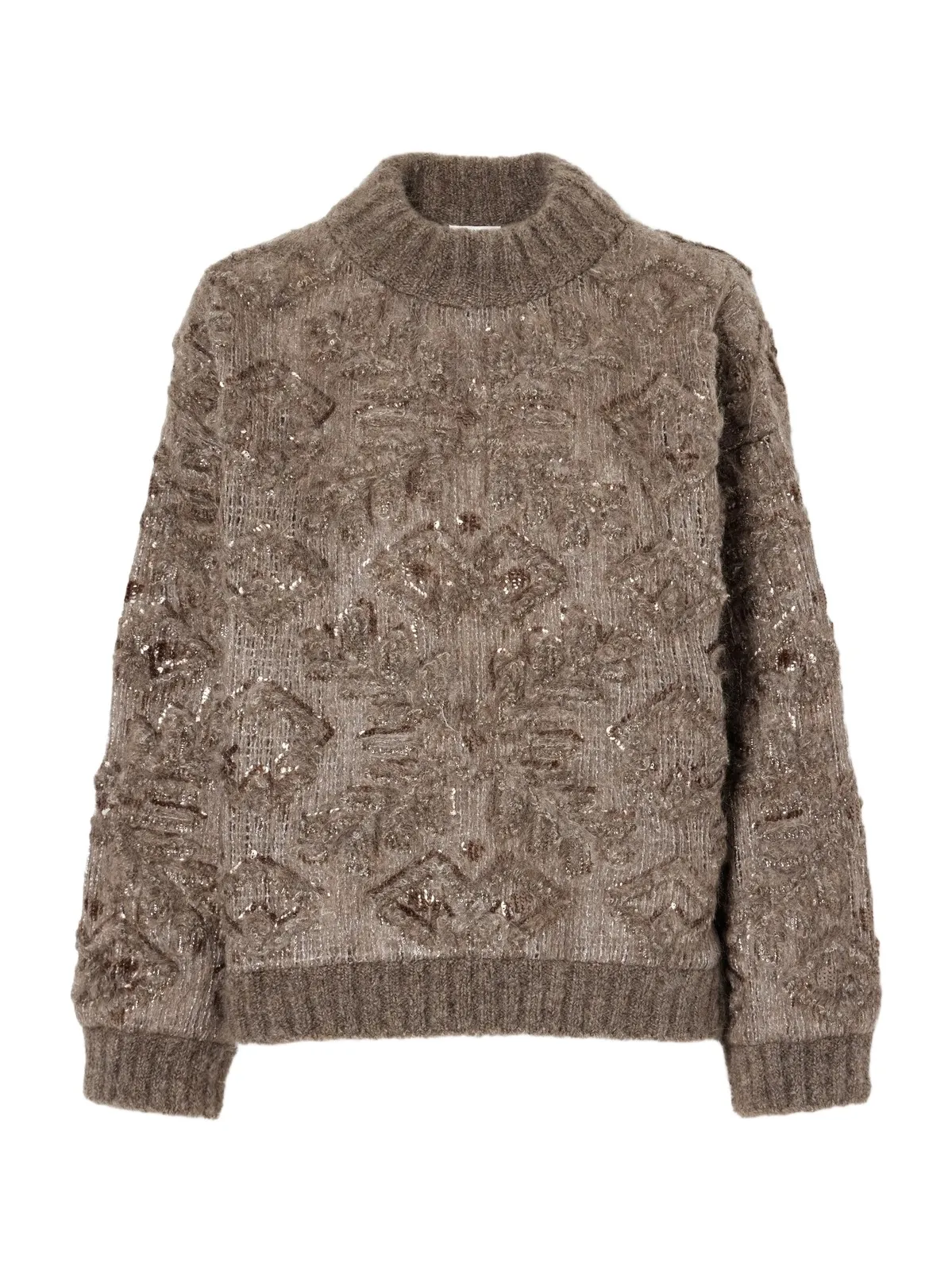 Brunello Cucinelli Sequin-embellished Jacquard Sweater