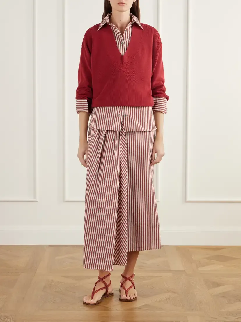 Brunello Cucinelli Ribbed Cotton Sweater | Thumbnail 2 Brunello Cucinelli Ribbed Cotton Sweater | Thumbnail 2