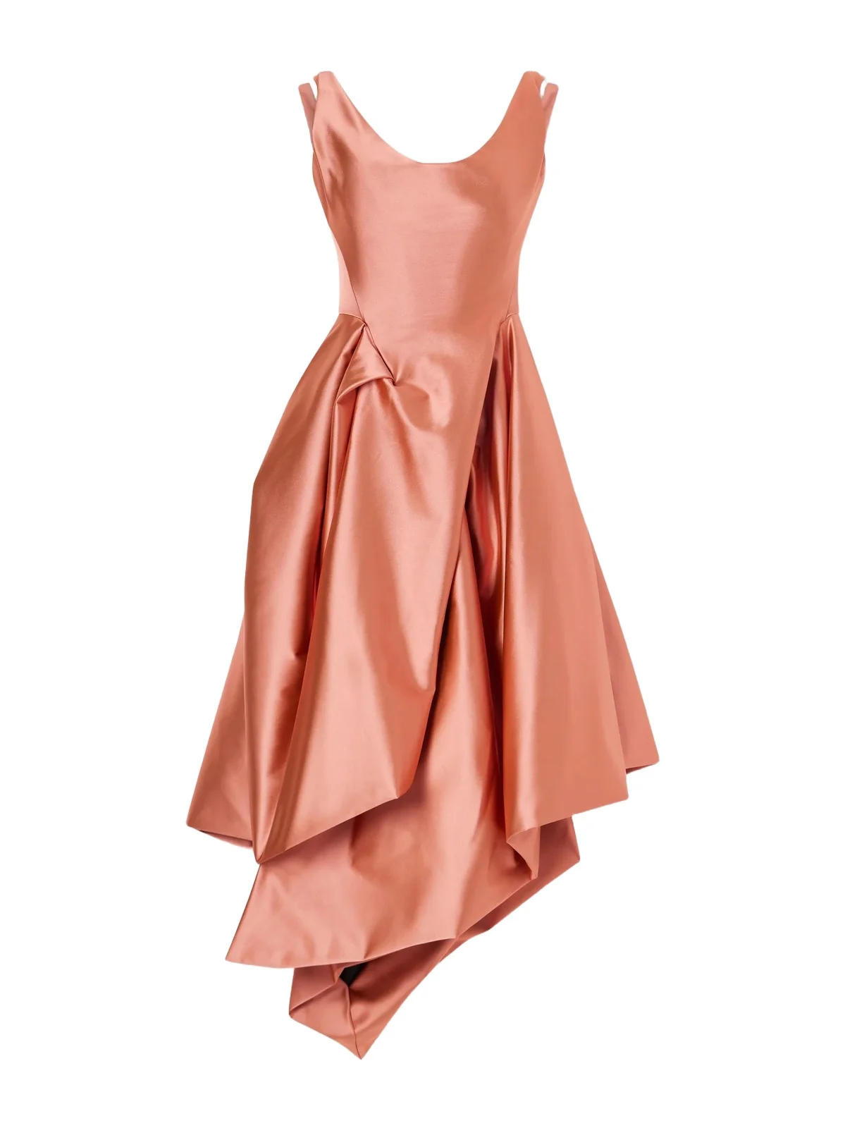 Vivienne Westwood Nebula Asymmetric Duchess-satin Midi Dress
