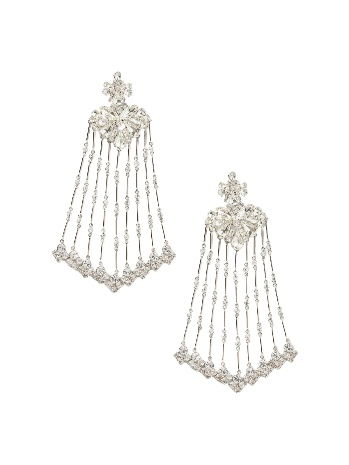 Rabanne Embellished Silver-tone Earrings