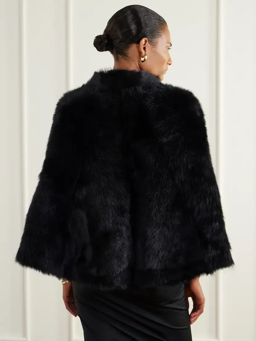 Nour Hammour Olympe Shearling Scarf | Thumbnail 3 Nour Hammour Olympe Shearling Scarf | Thumbnail 3