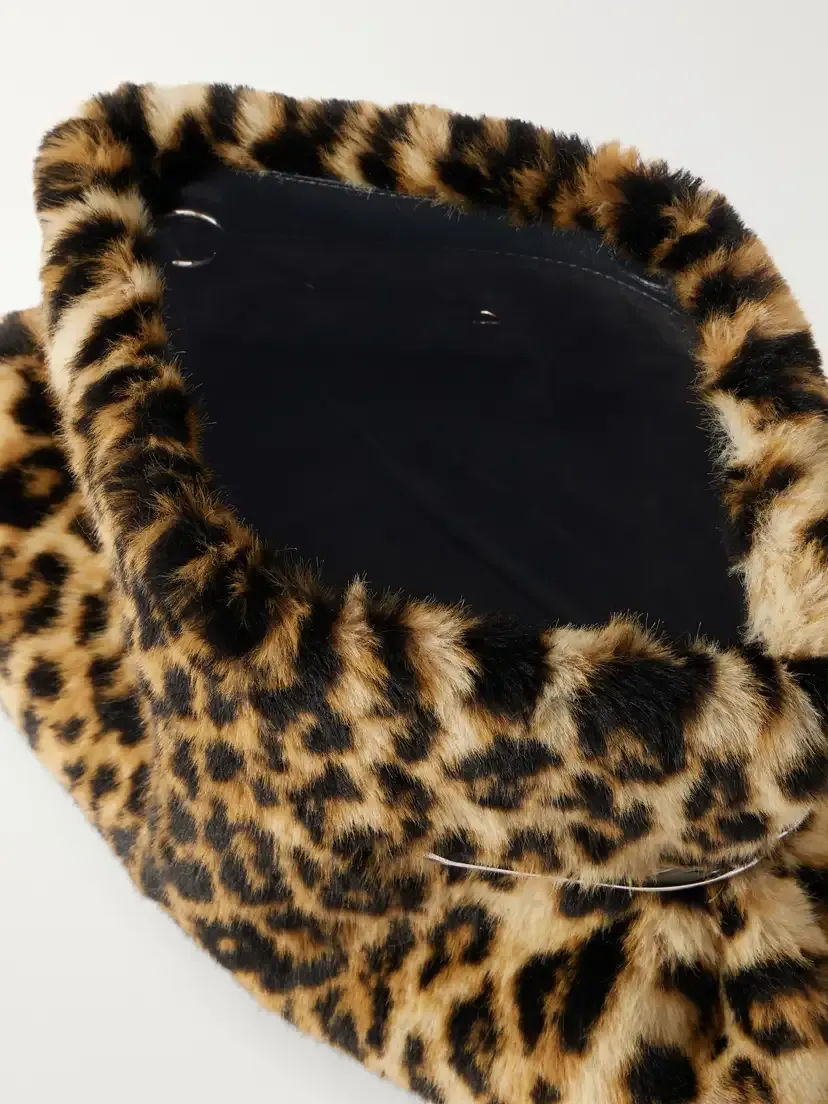 Givenchy Pinch Leopard-print Shearling Clutch | Thumbnail 6